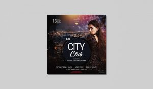 City Party Free Instagram PSD Flyer Template