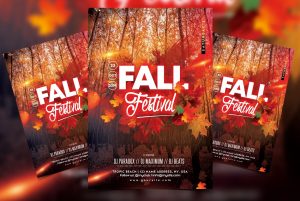 Fall Festival - Free Autumn PSD Flyer Template