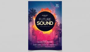 Future Sound DJ Free PSD Flyer Template