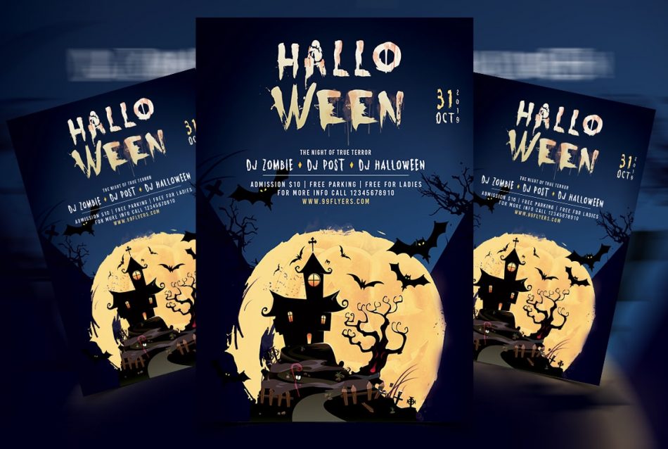 Halloween Event Free PSD Flyer Template
