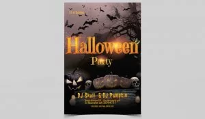 Halloween Party Free PSD Flyer Template