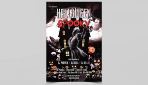 Halloween Spooky Free PSD Flyer Template