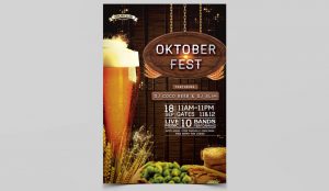 OktoberFest Party PSD Free Flyer Template