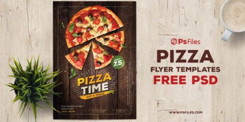 Pizza Food & Restaurant Free PSD Flyer Template