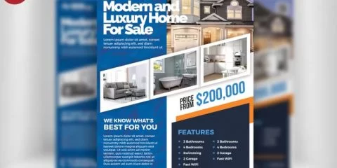 Real Estate Agency Free PSD Flyer Template