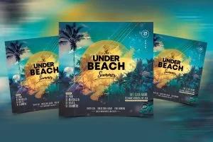 Summer Night Event Free PSD Flyer Template
