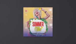 Summer Vibe Free PSD Flyer Template + Instagram Post