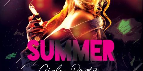 The Summer Night FREE PSD Flyer Template