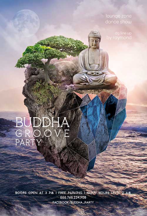 Buddha Event Free Flyer and Template