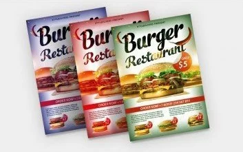 Burger Food Freebie PSD Flyer Template