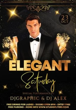 Elegant Event Free PSD Flyer Template