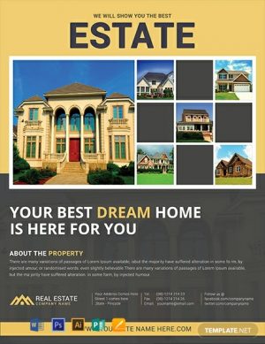 Estate Company Free Flyer Template