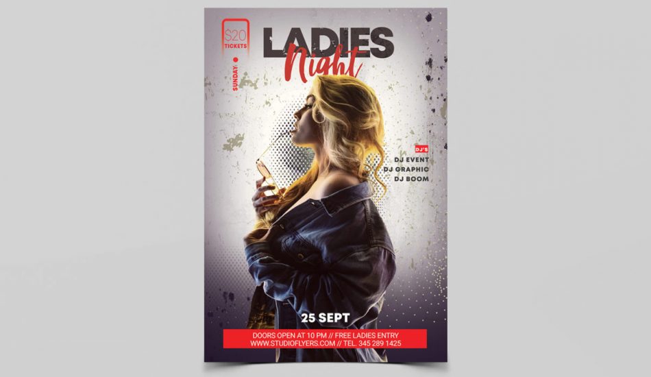 Event for Ladies Free PSD Flyer Template