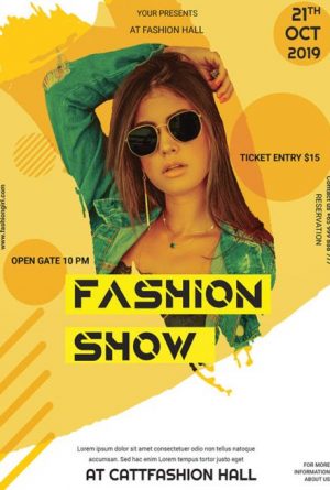 Fashion 2019 Free PSD Flyer Template