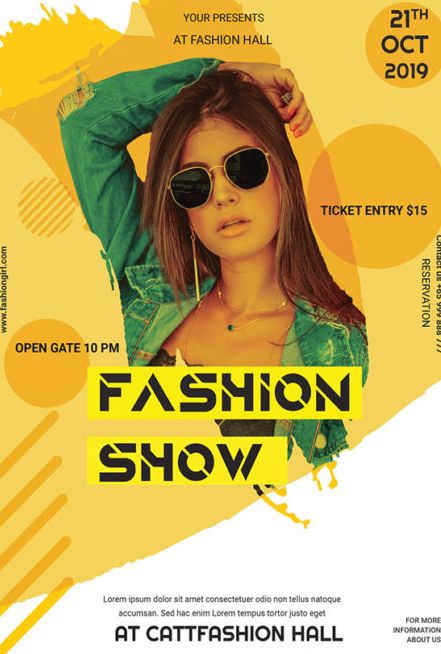 Fashion 2019 Free PSD Flyer Template