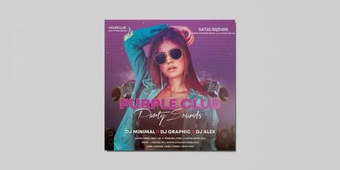 Fashion Event Free PSD Flyer Template