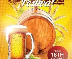 Free Beer Festival PSD Flyer