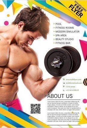 Free Fitness PSD Flyer Template