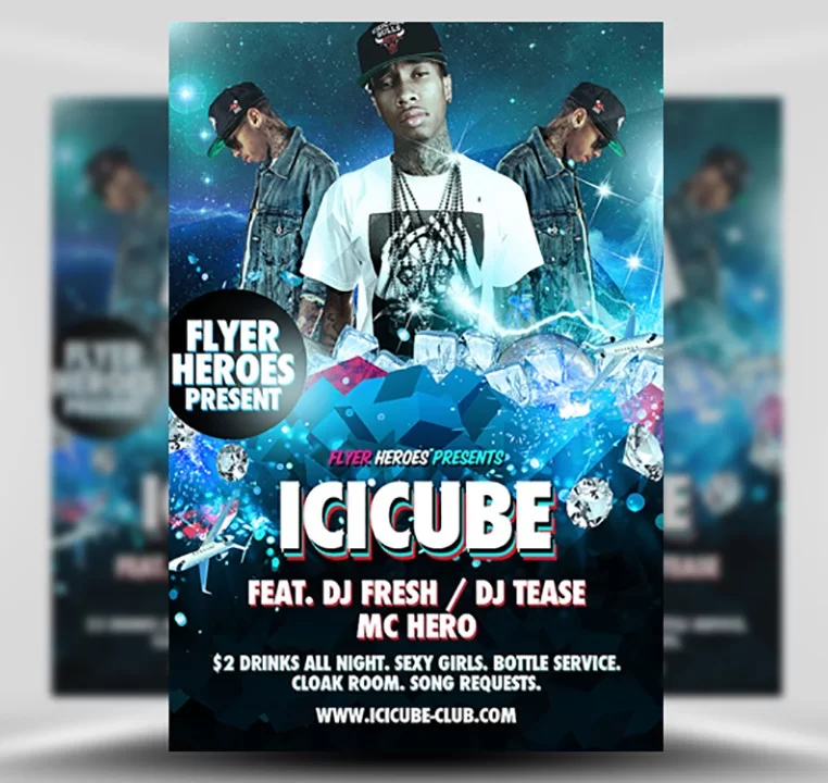 Free Icicube PSD Flyer Template