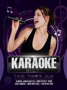 Free Karaoke Night Party PSD Flyer Template