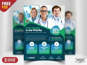 Free Medical and Health Flyer PSD