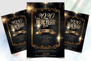 Free New Year 2020 Flyer Template