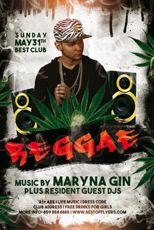 Free Reggae Event FlyerTemplate