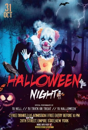 Halloween Day Free PSD Flyer Template