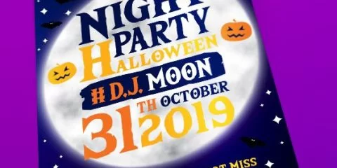 Halloween Night PSD Flyer Template