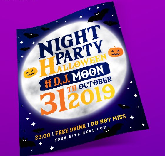 Halloween Night PSD Flyer Template