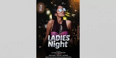 Ladies Vibe Free Party PSD Flyer Template