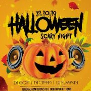 Scary Halloween PSD Flyer Template for Free