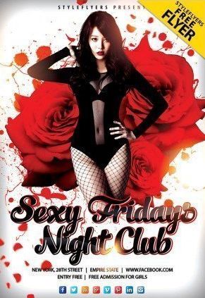 Sexy Night PSD Free Flyer Template