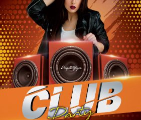 Free Club Party Flyer Template PSD