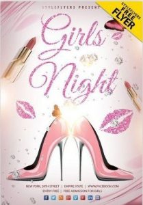 Free Girls Night Flyer Template