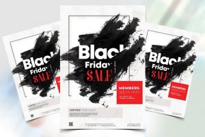 Free Sale for Black Friday PSD Flyer Template
