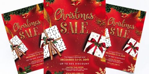 Christmas Sale PSD Free Flyer PSD Template