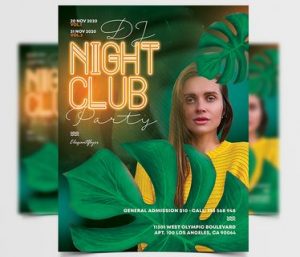 Club Party – Free PSD Flyer Template