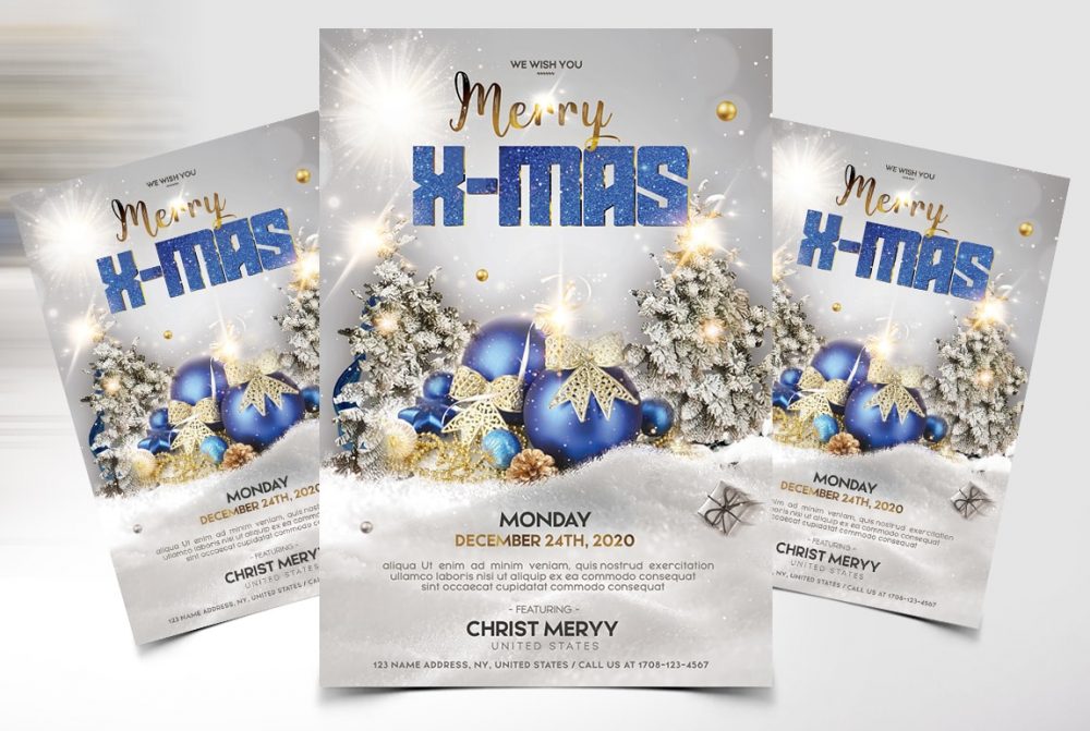 Merry Christmas Psd Free Flyer Template Psdflyer