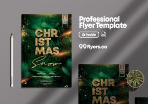 Christmas Celebration Free PSD Flyer Template