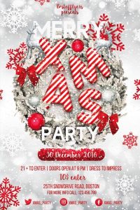 Merry Christmas Party Free PSD Flyer Template