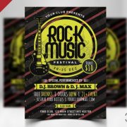 Rock Music Free PSD Template