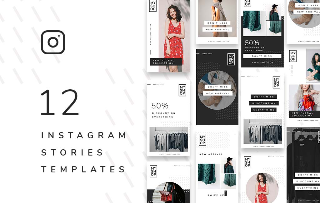 12 Shop Instagram Stories Template