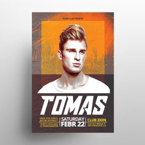 DJ Artist Vol3 - PSD Free Flyer Template