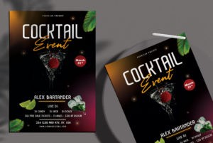 Drink Night – Free Party PSD Flyer Template