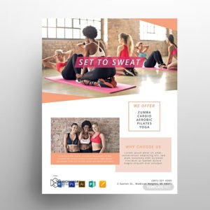 Fitness Health Free PSD Flyer Template