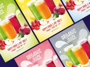 Juice Drink Ad – Free PSD Flyer Template