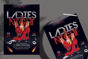 Ladies Night Vibe PSD Free Flyer PSD Template