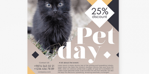 Pet Ad Freebie PSD Flyer Template