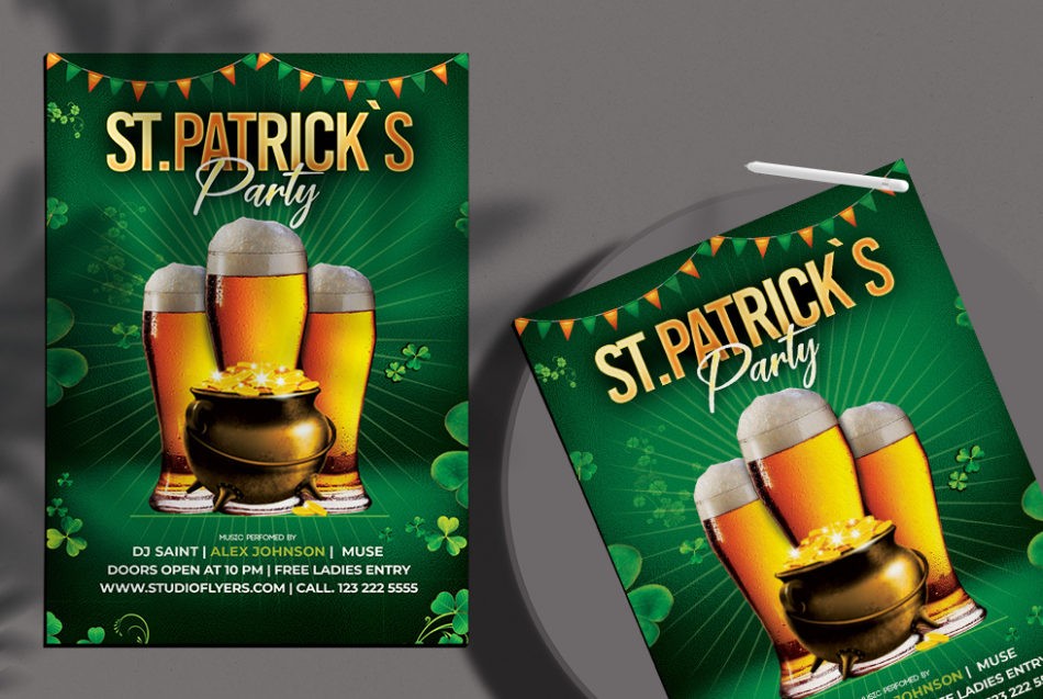 Saint Patrick`s Day Free PSD Flyer Template